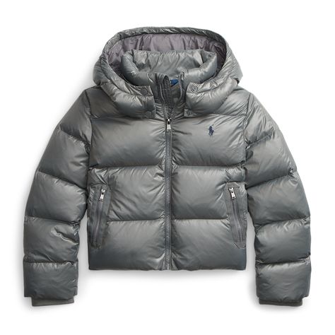 Polo Ralph Lauren Channel Outerwear Girl's Jacket - Grey  Polo Ralph Lauren. Grey Puffer, Country Attire, Outfits Jeans, Mode Zara, Ralph Lauren Jacket, Skandinavian Fashion, Types Of Jackets, Stockholm Fashion, Winter Fits