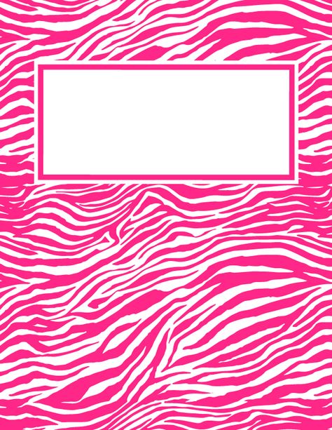 Free printable pink and white zebra print binder cover template. Download the cover in JPG or PDF format at http://bindercovers.net/download/pink-and-white-zebra-print-binder-cover/ Preppy Binder Covers, Cute Binder Covers, School Binder Covers, Book Cover Art Diy, Binder Cover Templates, Binder Templates, Binder Covers Printable, Note Doodles, School Binder