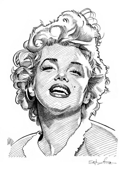 Sketches Realistic, Tattoo Art Drawings Sketches, Book Sketches, Pencil Art Love, Marilyn Monroe Drawing, Hellboy Tattoo, Micron Pen Art, Desenho Tom E Jerry, Sharpie Drawings