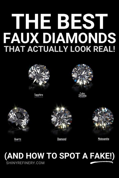 Best Fake Diamond Rings, Faux Diamond Rings, Best Fake Diamonds Engagement Rings, Fake Diamond Rings, Fake Diamond Rings That Look Real, Fake Wedding Rings, Diamond Facts, Diamond Meaning, Fake Diamond