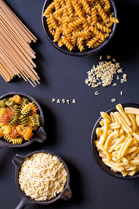 Pasta Pasta Photography, Italian Food Photography, Types Of Pasta, Food Photography Composition, Pasta Bar, Food Photoshoot, Food Photography Inspiration, Food Photography Tips, Food Graphic Design