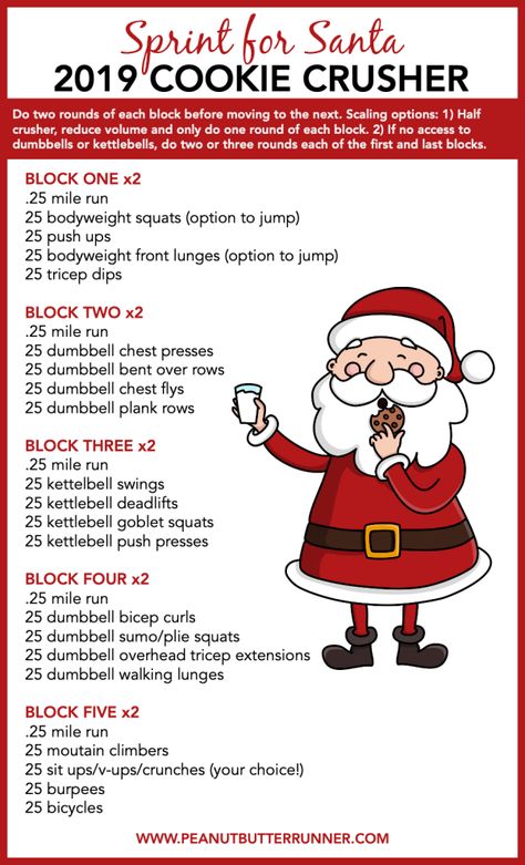 Christmas Crossfit Workout, Christmas Workouts, Sprint Intervals, Christmas Workout, Hiit Class, Holiday Workout, Treadmill Workout, Fitness Progress, Crossfit Workouts