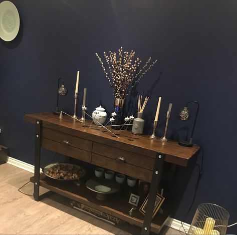 Dulux Sapphire Salute - matt Dulux Sapphire Salute, Sapphire Salute, Dulux Paint, Blue Bedroom, Colour Palette, Entryway Tables, Bathroom Design, Sweet Home, Entryway