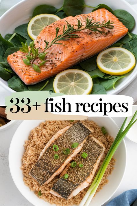 Whip up tasty fish dishes that are good for you! These healthy recipes include salmon tacos crispy tilapia and zesty lemon cod. Perfect for family dinners or quick weeknight meals these meals bring nutrition and flavor to your table. Enjoy seafood that makes your taste buds happy and keeps you strong! Lemon Cod, Crispy Tilapia, Best Fish Recipe Ever, Baked Trout, Healthy Fish Recipes, Best Fish Recipes, Maple Glazed Salmon, Coconut Fish, Salmon Glaze Recipes