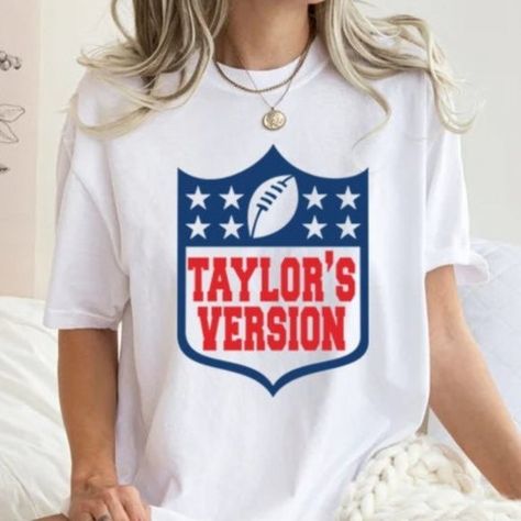 Unisex NFL Taylor's Version T-Shirt, Football Shirt, Taylor Chief Shirt Taylor Swift Nfl Shirt, Taylor Swift Superbowl Shirt, Nfl Taylor’s Version, Taylor Swift Football Shirt, Taylor Swift Chiefs Shirt, Taylor Swift Super Bowl Shirt, Cricket Ideas, Chiefs Shirts, Taylor Swift Shirts