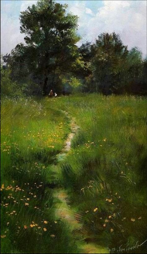 숲 사진, Oil Painting Nature, Plein Air Paintings, Pastel Painting, The Grass, Oil Painting Abstract, Oil Painting Landscape, Art Oil, Watercolor Landscape