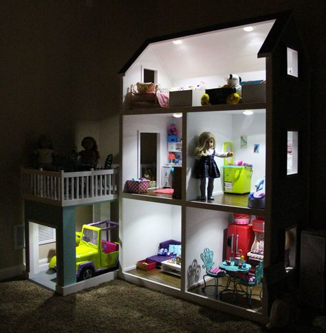 American Girl Doll House - Kreg Owners' Community American Doll House, Ag Doll House, American Girl Doll House, Doll House Plans, Lil Sis, Free Plans, Project Inspiration, Ag Dolls, Kid Crafts