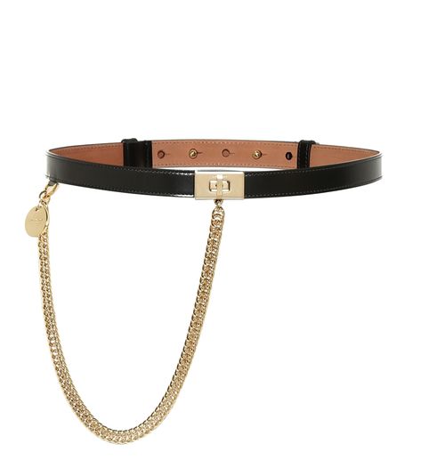 Chain-Link Leather Belt | Givenchy - Mytheresa Givenchy Antigona Medium, Wallet Chains, Baby Halloween Costumes, Online Shops, Black Belt, Alternative Fashion, Luxury Shoes, Isabel Marant, Smooth Leather