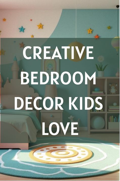 Creative Bedroom Decor Kids Love Boy Girl Bedroom Ideas, Earthy Kids Bedroom, Unisex Kids Bedroom, Fun Toddler Bedroom, Fun Kids Room Ideas, Child Bedroom Design, Cozy Kids Bedroom, Kids Room Colors, Fun Kids Bedroom