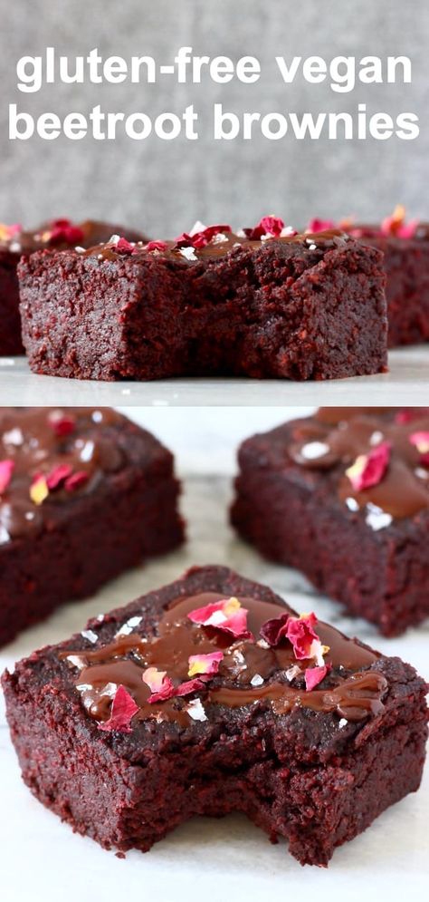 Beetroot Brownies, Beetroot Recipes, Vegan Baking Recipes, Happy Cooking, Desserts Vegan, Vegan Gluten Free Recipes, Brownies Recipe, Healthy Chocolate, Gluten Free Cakes