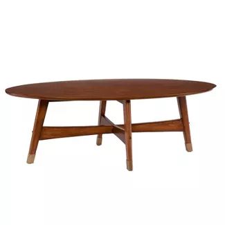 Shop for oval coffee table online at Target. Free shipping on orders of $35+ and save 5% every day with your Target RedCard. Oval Wood Coffee Table, Rectangle Coffee Table Wood, Brown Coffee Table, Oval Coffee Table, Mid Century Modern Coffee Table, Mid Century Coffee Table, Oval Coffee Tables, Table Metal, Living Room Collections