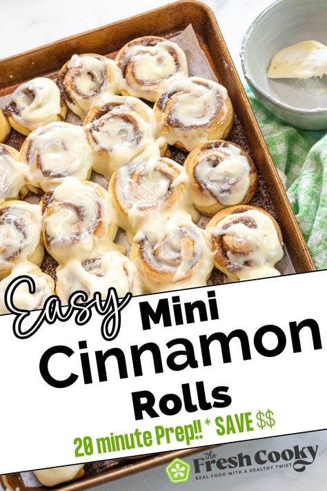 45 Minute Cinnamon Rolls, Jumers Cinnamon Rolls, Easy Cinnamon Rolls Quick Small Batch, Tiny Cinnamon Rolls, Mini Cinnamon Roll Bites, Cinnamon Rolls Muffin Tin, Small Cinnamon Rolls, Rhodes Dinner Rolls Cinnamon Rolls, Cinnabon Cinnamon Rolls Aesthetic