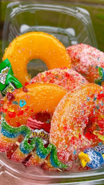 Candy Pineapple Rings, Candied Pineapple Slices Jolly Rancher, Pineapple Candy, Candied Grapes And Pineapples, Candied Pineapple Recipes, Candy Pineapple, Candied Watermelon, Candied Pineapple Slices, Pineapple Candy Recipe