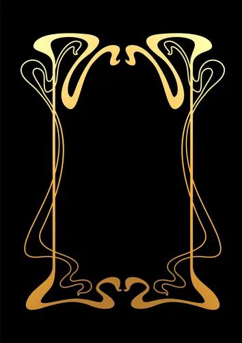 Frame with art nouveau ornament Royalty Free Vector Image Art Nouveau Graphic Design, Art Nouveau Ornament, Art Nouveau Furniture, Ornament Vector, Art Nouveau Decor, Art Nouveau Illustration, Art Nouveau Antiques, Art Nouveau Pattern, Art Nouveau Poster