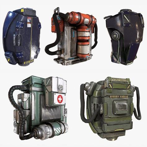 Props Concept, Military Bag, Cargo Container, Medical Bag, Metal Gear, Designer Backpacks, Canisters, Cyberpunk, Camera Bag