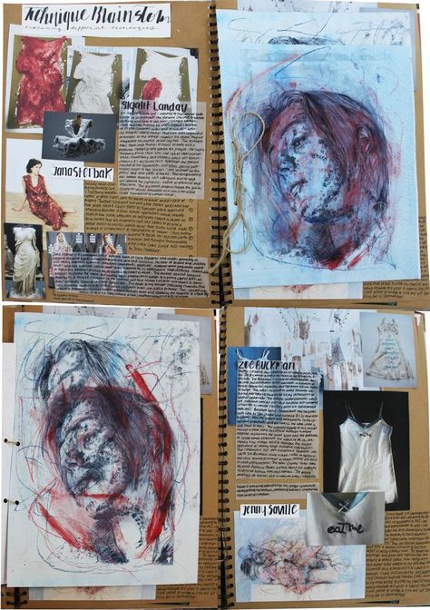 A2 Fine Art A3 Brown Sketchbook 'Technique Brainstorm' Component 2 Transition Thomas Rotherham College 2022 College Art Portfolio, Brown Sketchbook, Sketchbook Ideas Inspiration, Art Analysis, Photography Sketchbook, Sketchbook Layout, Textiles Sketchbook, Art Alevel, Gcse Art Sketchbook