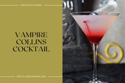 Vampire Collins Cocktail Watching Twilight, Collins Cocktail, Cocktail Photos, Fun Drinks, Diy Party, Drink Recipes, Get Ready, Drinks, Halloween