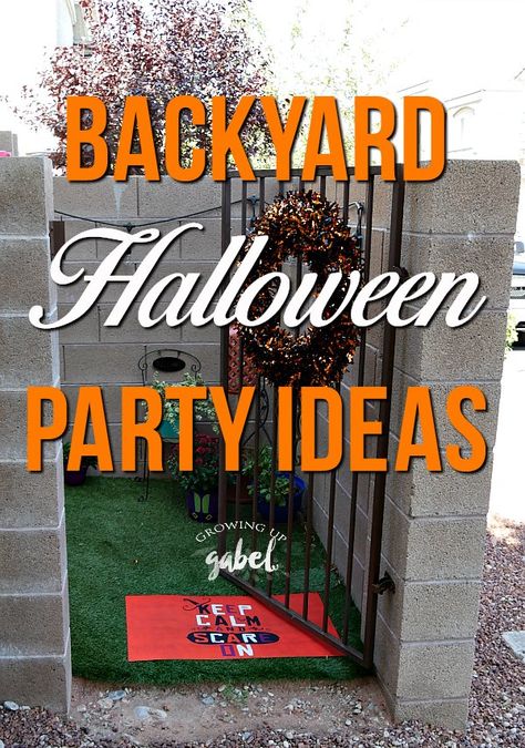 Throwing A Halloween Party, Halloween Party Ideas Family Friendly, Kids Outdoor Halloween Party, Halloween Outdoor Party Decor, Low Key Halloween Party, Pumpkin Carving Party Decorations, High School Halloween Party Ideas, Halloween Party For Teenagers, Halloween Pool Party Ideas