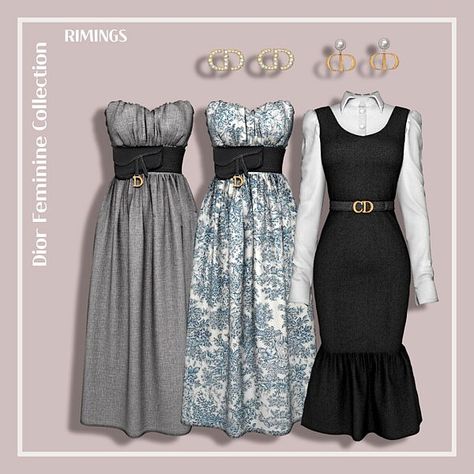 FEMININE COLLECTION from Rimings Sims 4 Rimings, Sims 4 Accessories Cc, Die Sims 4, The Sims 4 Pc, Pelo Sims, The Sims 4 Packs, Sims 4 Game Mods, Tumblr Sims 4, Sims 4 Expansions