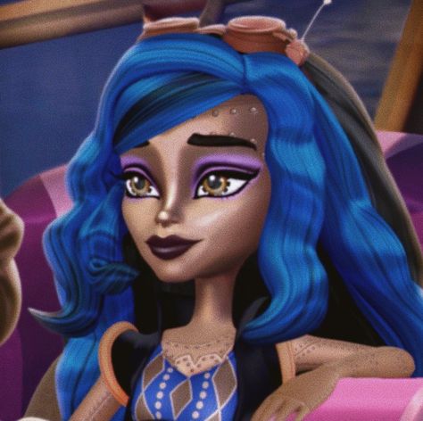 Robecca Steam Icon, Rebecca Steam, Robecca Steam, Dark Blackpink, Monster High Makeup, Blue Characters, Blackpink Black, High Characters, Arte Monster High