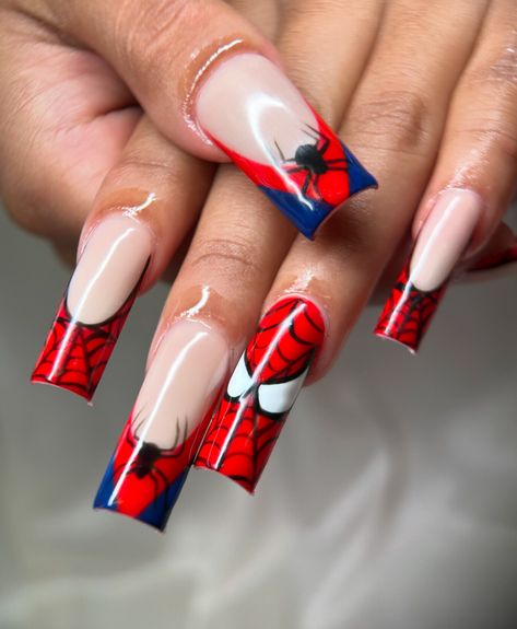 🕷️💙Spider-Man♥️🕸️ 𝐏𝐨𝐥𝐢𝐬𝐡𝐞𝐬: ♡ @kiaraskynails ♡ @beetlesgelpolish ♡ @beetles_community 𝐏𝐫𝐢𝐦𝐞𝐫: ♡ @youngnailsinc 𝐌𝐨𝐧𝐨𝐦𝐞𝐫: ♡ @kiaraskynails 𝐀𝐜𝐫𝐲𝐥𝐢𝐜: ♡ @kiaraskynails #humboldtnails #humboldtnailtech #trendingnails #trendingnaildesigns #arcatanails #eurekanails #707nails #nailart #nailartist #spidermannails #spiderman #spidermannails🕷💅🏻 #marvel #marvelcomics #spidermanintothespiderverse #red #spidermanfans #nailarttrends #nailstagram #naildesigns #luxurynails #luxurynailartist #c... Spiderman Nail Designs, Spiderman Nails, Superhero Nails, Marvel Nails, Classic Nail Art, Superhero Spiderman, Neon Nail Designs, Latest Nail Designs, Long Square Nails