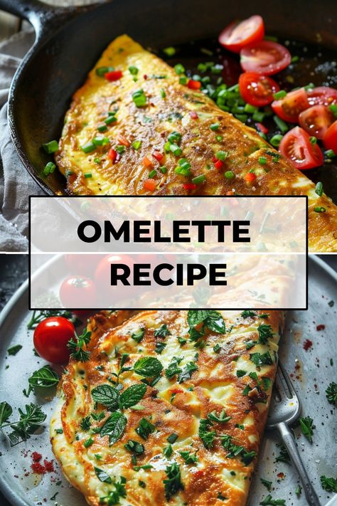 Looking for a quick and easy breakfast idea? This omelette recipe is the perfect way to start your day! With simple ingredients and easy steps, you can whip up a delicious omelette in no time. Whether you prefer a classic cheese omelette or want to get creative with veggies and herbs, this recipe is versatile and customizable to suit your taste preferences. Try making this omelette for a weekend brunch or even as a hearty weekday breakfast option. Veggie Omelette Recipe, Omelettes Recipe, Egg Omlette Ideas, Omelette Ideas, Omlet Recipes Easy, Breakfast Omelette Recipe, Omlet Recipes, Omelette Recipe Easy, Veggie Omelette