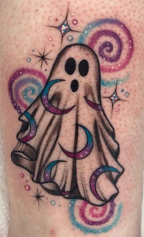 Eerie Tattoos, Halloween Flash Tattoo, Cute Halloween Tattoos, Halloween Tattoo Ideas, Care Bear Tattoos, Halloween Flash, Small Girly Tattoos, Future Tattoo Ideas, Ink Therapy