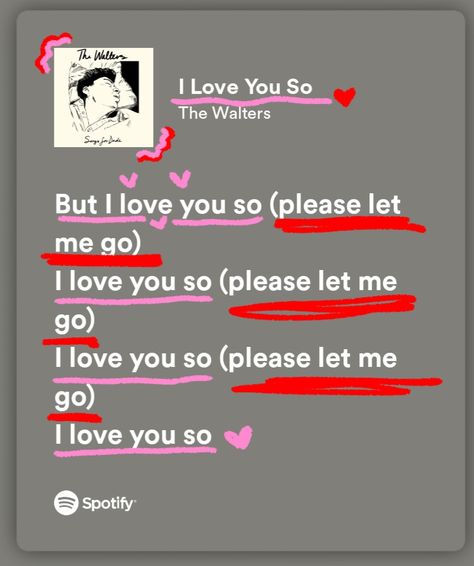 i love you so by the walters. made with spotify and ibispaint x I Love You So The Walters, Spotify I Love You So The Walters, I Love You So Spotify, Another Love Spotify, All I Want Spotify Olivia, Tv Girl Lyrics Spotify, Pregnant With A Girl, Love This Song, Let Me Go