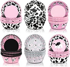 Amazon.com: 600 Pieces Cow Print Cupcake Liners Cow Animal Paper Muffin Cupcake Wrappers Baking Cups Cases Holders for Wedding, Farm themed Birthday, Party, Baby Shower Boy Girl: Home & Kitchen Cow Cupcakes, Wedding Farm, Farm Animals Birthday Party, Farm Themed Birthday Party, Muffin Cupcake, Farm Animal Birthday, Cow Farm, Decoration Cake, Animal Birthday Party