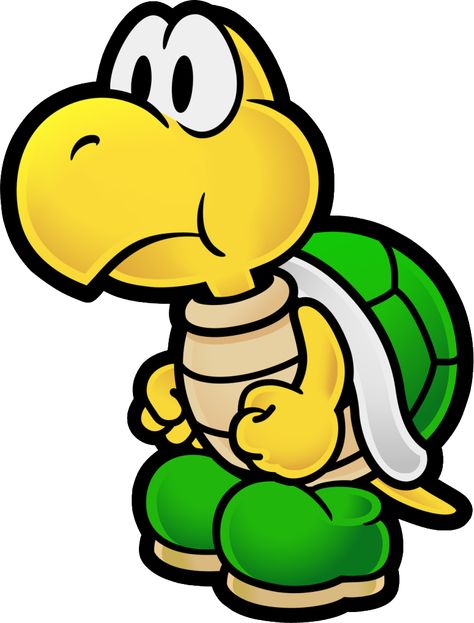 Koopa Troopa Koopa Troopa, Paper Mario, Super Mario Bros, Mario Bros, Super Mario, Next Level, Wii, Nintendo, Mario