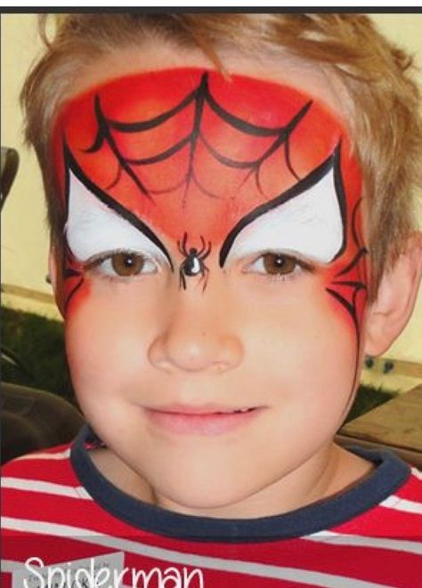 Spiderman Face Painting, Spider Man Face Paint, Superhero Face Painting, Mime Face Paint, Bodysuit Tattoos, Face Painting For Boys, Face Paint Ideas, Christmas Face Painting, Spiderman Face