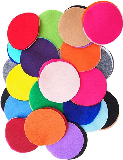 Amazon.com: Playfully Ever After Mixed Color Assortment of Craft Felt Circles (5 Inch - 50pc) Buzz Costume, Montessori Practical Life, Felt Board, Creative Craft, Diffuser Necklace, Quiet Books, Miniature Crafts, Making Hair Bows, Storage Devices