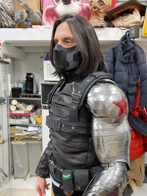 Bucky Cosplay, Winter Soldier Cosplay, Anime Content, Marvel Cosplay, Cute Halloween Costumes, Clothes Style, More And More, Cosplay Ideas, Bucky Barnes