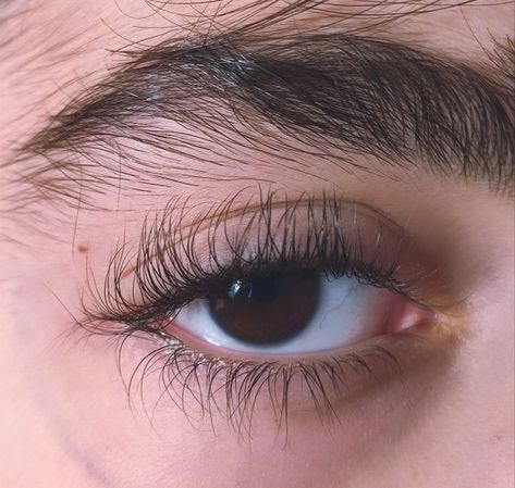 Eyebrow Aesthetic, Thick Eyebrows Natural, Long Lashes Natural, Long Thick Eyelashes, Eyelashes And Eyebrows, Bushy Eyebrows, Thick Eyelashes, Thick Brows, Long Eyelashes