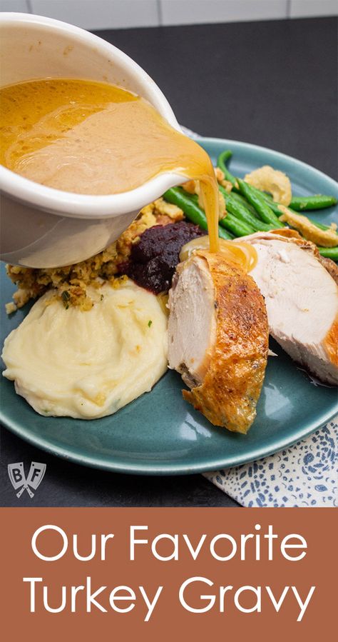 Thanksgiving isn't complete without the gravy, and this recipe has been our favorite for years! Saving the backbone and giblets from your turkey add a rich flavor to this delicious turkey gravy. Giblet Gravy Recipe, Turkey Giblet Gravy, Gravy Master, Homemade Gravy Recipe, Giblet Gravy, Vegetarian Gravy, Turkey Gravy Recipe, Homemade Gravy, Turkey Gravy