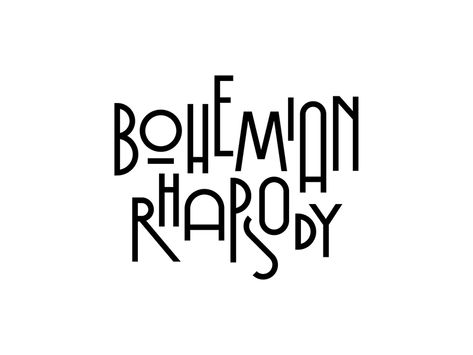 Bohemian Rhapsody type freddie mercury queen bohemian rhapsody illustration faelpt typedesign bespoke typography Boho Fonts Bohemian Style, Bohemian Rhapsody Tattoo, Bespoke Typography, Bohemian Typography, Bohemian Graphic Design, Boho Typography, 1 Typography, Bohemian Font, Bohemian Branding