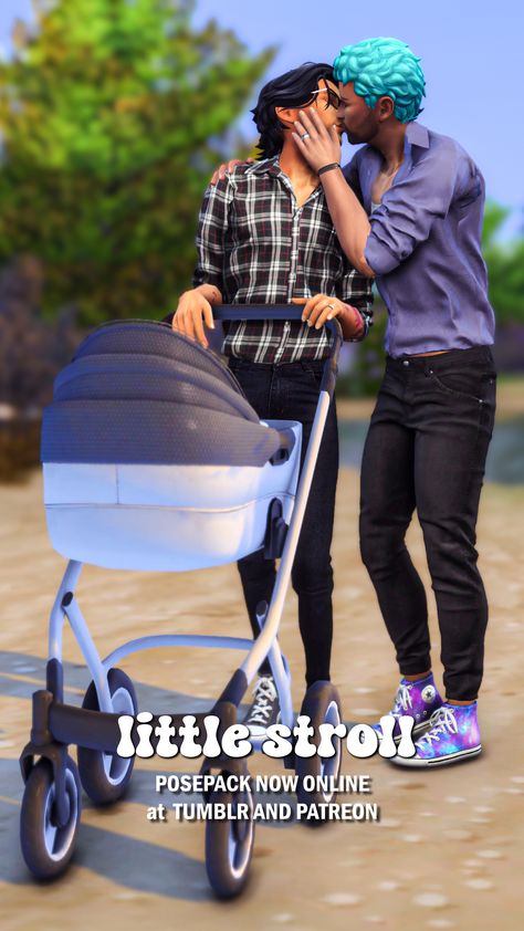 because we need to go out with our infants... 'little stroll’ 4 single and 3 adult couple poses to be mixed and matched with the 3 infant poses in the stroller ♥ couple poses for sims 4 Sims 4 Cc Stroller Patreon, Infant Stroller Sims 4, Sims 4 Stroller Poses, Sims 4 Stroller Functional, Sims 4 Stroller Cc, Sims 4 Baby Poses, Sims 4 Newborn Override, Couple Pose Sims 4, Sims 4 Poses Single