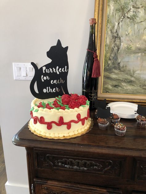 Cat Themed Bridal Shower   #catparty #bridalshower #catbridalshower #gettingmeowied #meowied Cat Themed Bridal Shower Ideas, Cat Themed Bachelorette Party, Cat Bridal Shower Theme, Cat Wedding, Pre Wedding Party, Bridal Shower Cake, Bach Party, Bachelorette Party Themes, Cat Party