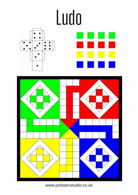 Ludo Board Game, Ludo Board, Ludo Game, Fun Craft Ideas, Free Printable Activities, Childcare Activities, Craft Ideas For Kids, Game Boards, Fun Family Activities