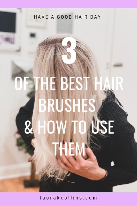 What type of brush do you use? It may be causing breakage! Click to see what I recommend and the best way to detangle your hair! #hair #hairbrush #hairbrushes #brush #brushing #hairhacks #hairtips #tips #tipsandtricks Best Brush For Hair Growth, Best Hairbrush For Fine Hair, Best Brush For Fine Hair, Best Brushes For Hair, Brush For Wavy Hair, Best Hairbrush, Types Of Hair Brushes, Heated Hair Brush, Brushing Hair