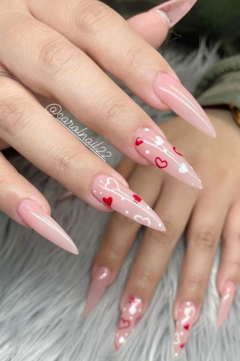 Rave Nails, Acrylic Nails Nude, Wow Nails, Nail Designs Valentines, Valentine Nails, Stiletto Nails Designs, Glow Nails, Nails Only, Uñas Acrilicas