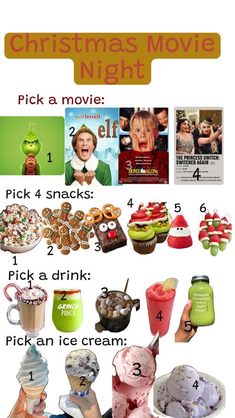 Ideas!!! Christmas Eve Movie Night Ideas, Kids Christmas Movie Night, Christmas Night Ideas, Xmas Movie Night, Christmas Sleepover Aesthetic, Christmas Sleepovers, Christmas Movie Night Ideas, Christmas Sleepover Ideas, Xmas Sleepover