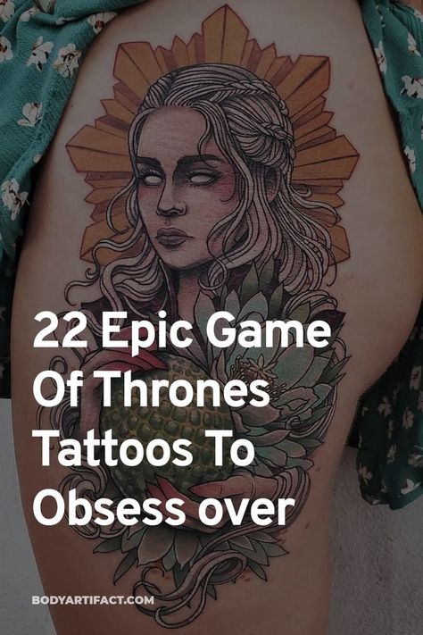 Game Og Thrones, Game Of Theones, Game Of Thrones Drawings, Black People Tattoos, Game Of Thrones Tattoo, Gamer Tattoos, Nerd Tattoo, Hand Of The King, Back Piece Tattoo