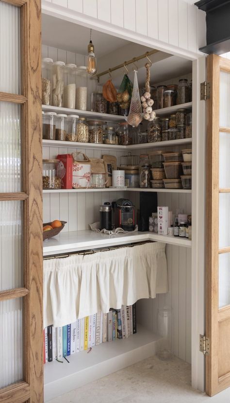 Diy Laundry Room Shelves, Diy Laundry Room, Shelves And Storage, Open Pantry, Pantry Inspiration, Room Storage Diy, Pantry Remodel, Pantry Cupboard, Laundry Room Shelves