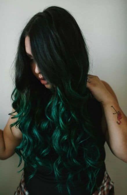 Dark Green Hair Color, Dark Green Hair Dye, Dallas Roberts, Green Balayage, Green Hairstyles, Green Hair Color, Emerald Green Hair, Emerald Hair, Dark Green Hair