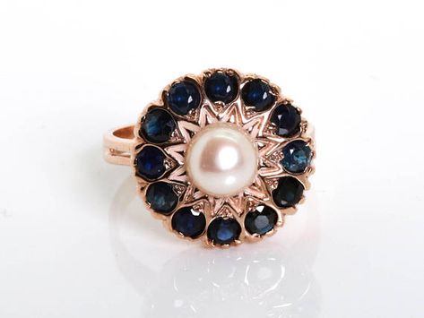 Pearl engagement ring vintage