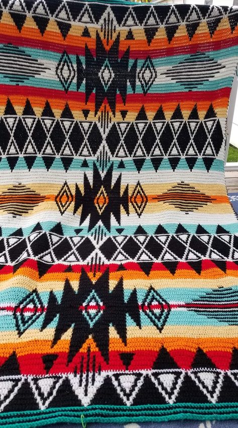 Montana Crochet Blanket Pattern, Crochet Indian Blanket Free Pattern Native American, Navaho Crochet Blanket Free Pattern, Western Crochet Blanket Pattern, Crochet Aztec Blanket, Aztec Crochet Blanket Pattern, Western Crochet Blanket, Crochet Indian Blanket Free Pattern, Navaho Pattern