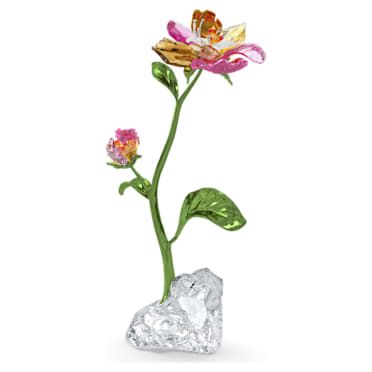 Idyllia Flower, Large - Swarovski, 5639886 Very Beautiful Flowers, Nature Inspired Decor, Crystal Figurines, Yellow And Pink, Metal Accents, In Full Bloom, Shades Of Yellow, Large Flowers, Pink Crystal