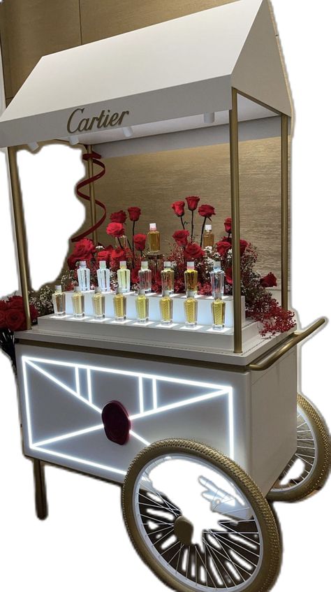 Perfume corner for wedding Perfume Bar Set Up Wedding, Perfume Corner, Perfume Bar, Perfume Stand, Red Perfume, Wedding Perfume, Wrapping Station, Perfume Testers, Brand Activations