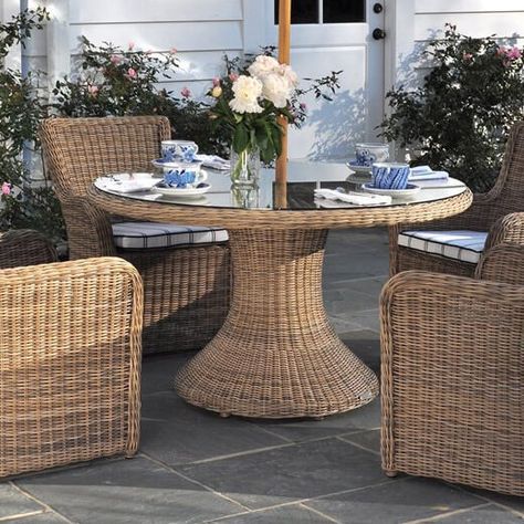 60 Round Dining Table, Resin Wicker Furniture, Round Outdoor Dining Table, Elegant Outdoor Furniture, Wicker Dining Set, Glass Top Dining Table, Outdoor Wicker Furniture, Patio Dining Table, Outdoor Restaurant